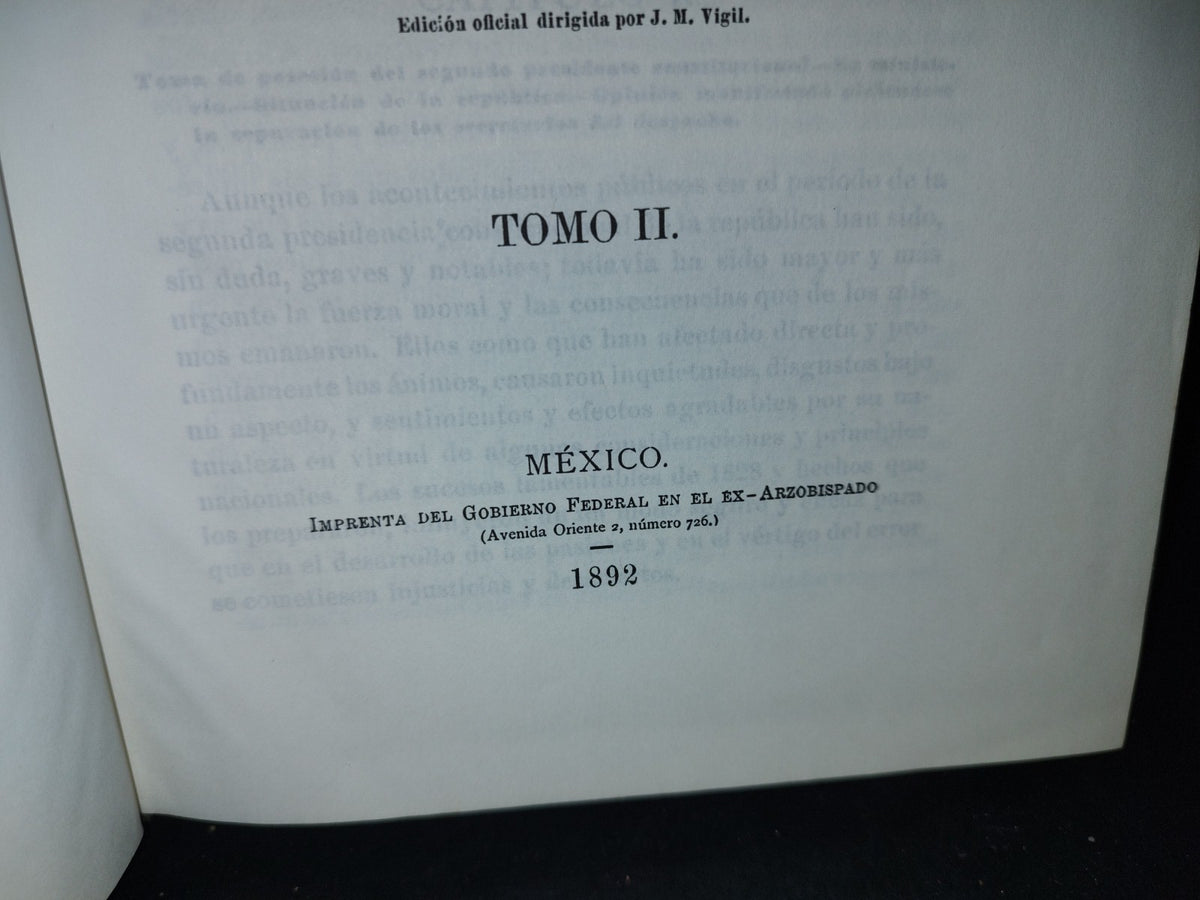173- Memorias Para La Historia De México Independiente 2. 1822-1846. José Ma. Bocanegra (Facsimil)