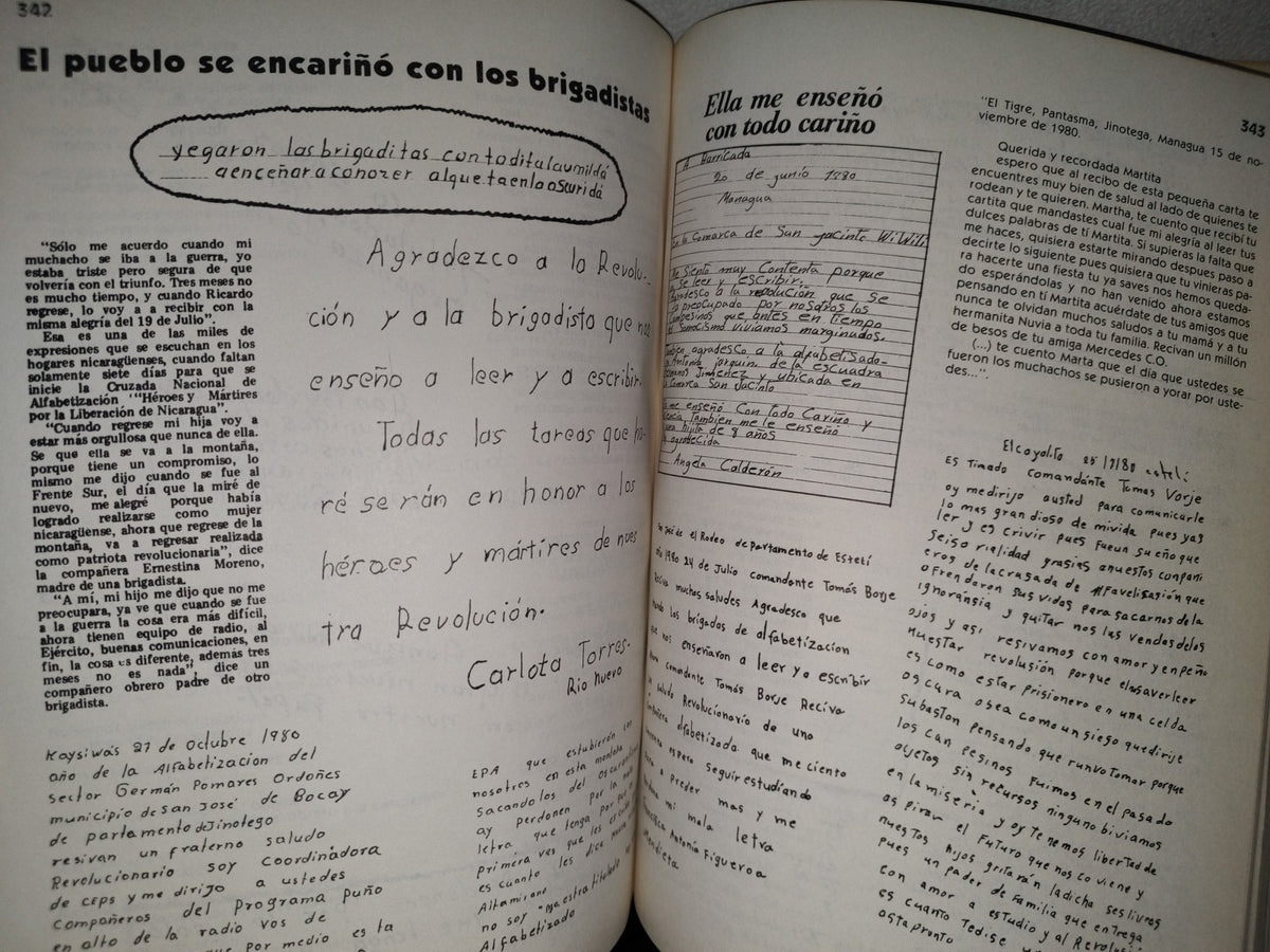 143- Nicaragua Triunfa En La Alfabetización. Documentos Y Testimonios - Ministerio De Educación Med - San José, Costa Rica 1981