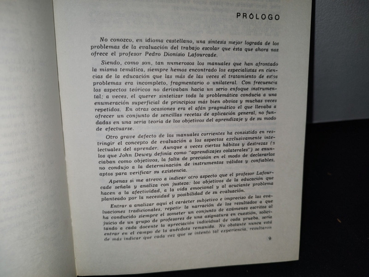174- Evaluación De Los Aprendizajes - Pedro D. Lafourade - Editorial Cincel 1972