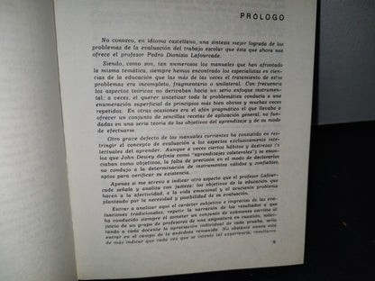 174- Evaluación De Los Aprendizajes - Pedro D. Lafourade - Editorial Cincel 1972