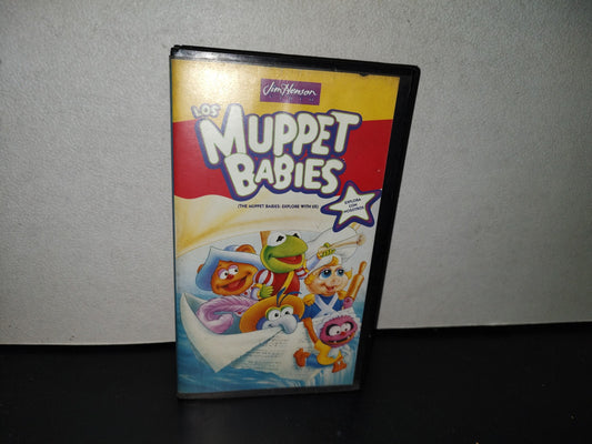 A5- Estuche Vhs Con Carátula Original De Los Muppets Babies: Explora Con Nosotros - 1993