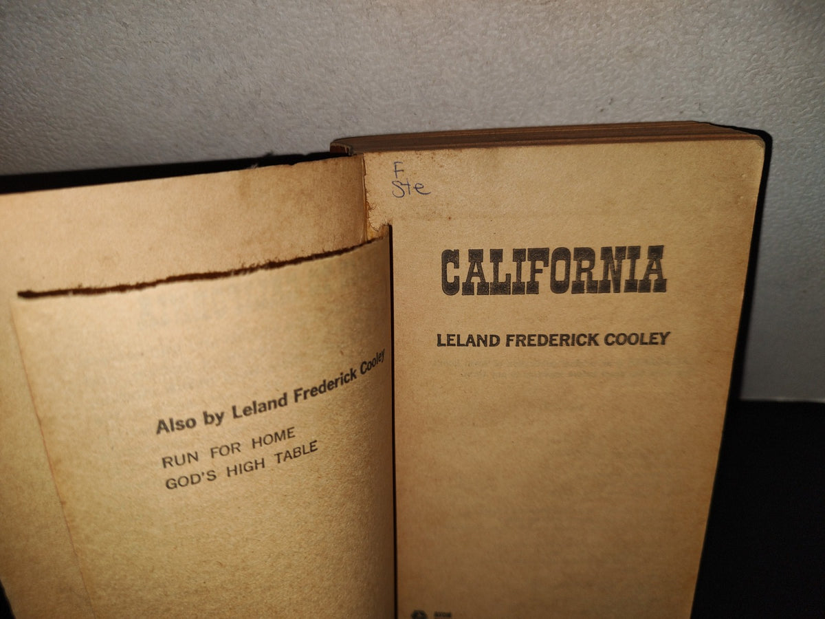 158- California - Leland Frederick Cooley - First Avon Printing, October, 1973