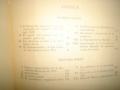 1- El Mundo Contemporáneo - Carlos Alvear Acevedo - 1970