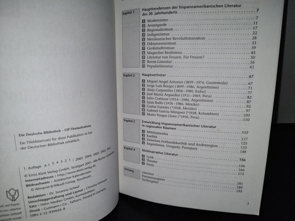 54- Alemán. Latinamerikanische Literatur Des 20. Jahrhunderts - Sabine Harmuth
