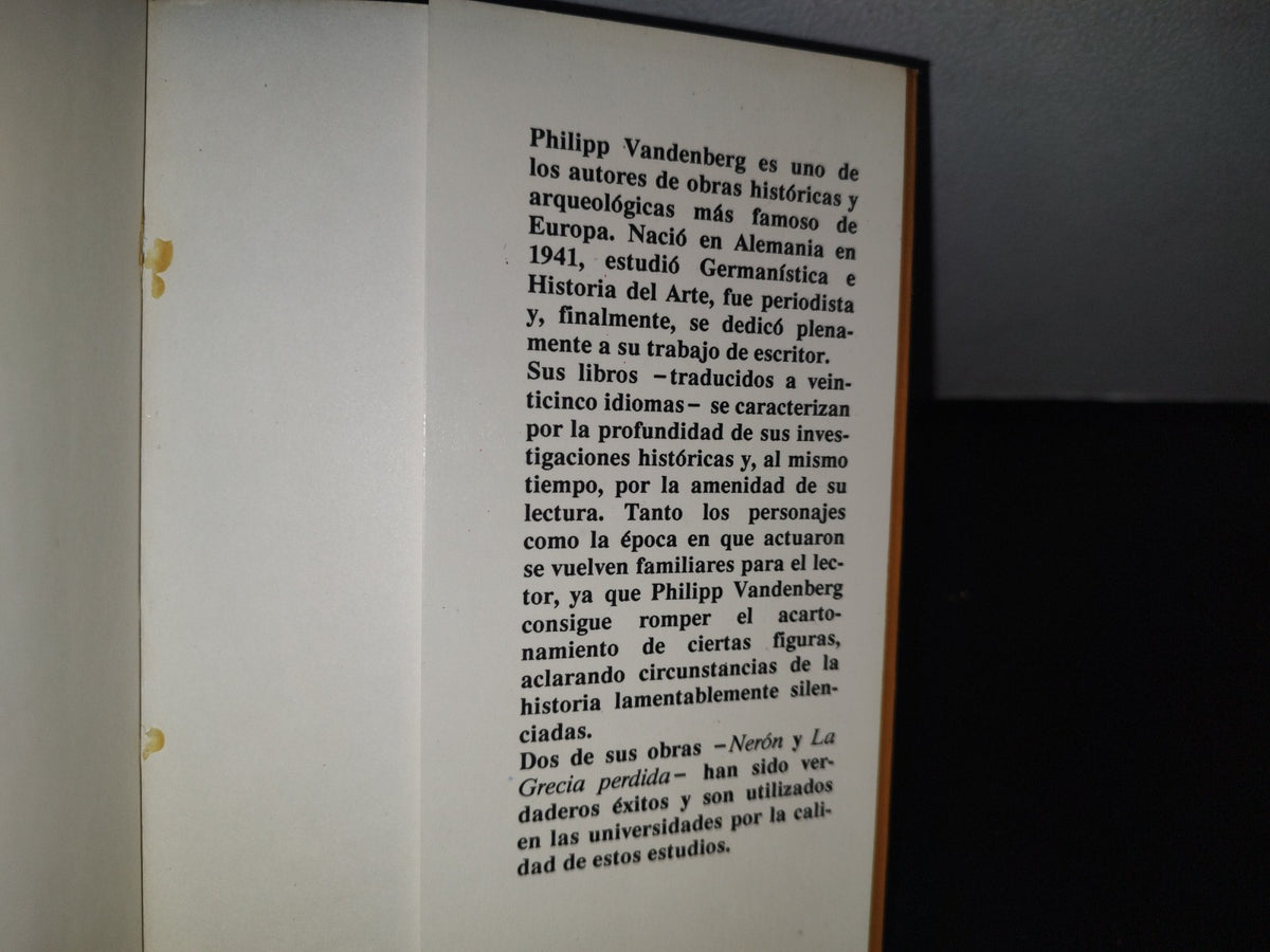 98- El Pompeyano - Philipp Vandenberg - 1987