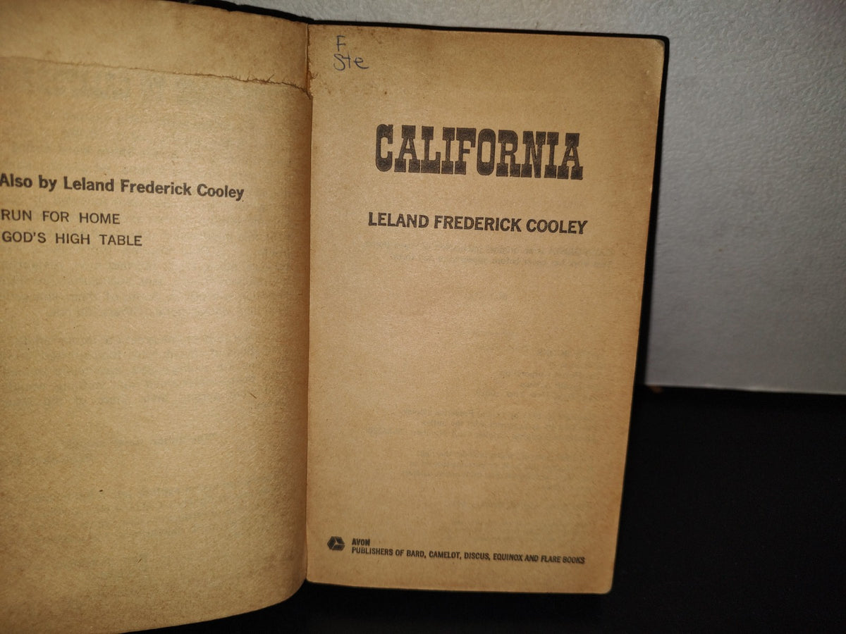 158- California - Leland Frederick Cooley - First Avon Printing, October, 1973