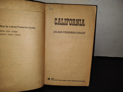 158- California - Leland Frederick Cooley - First Avon Printing, October, 1973