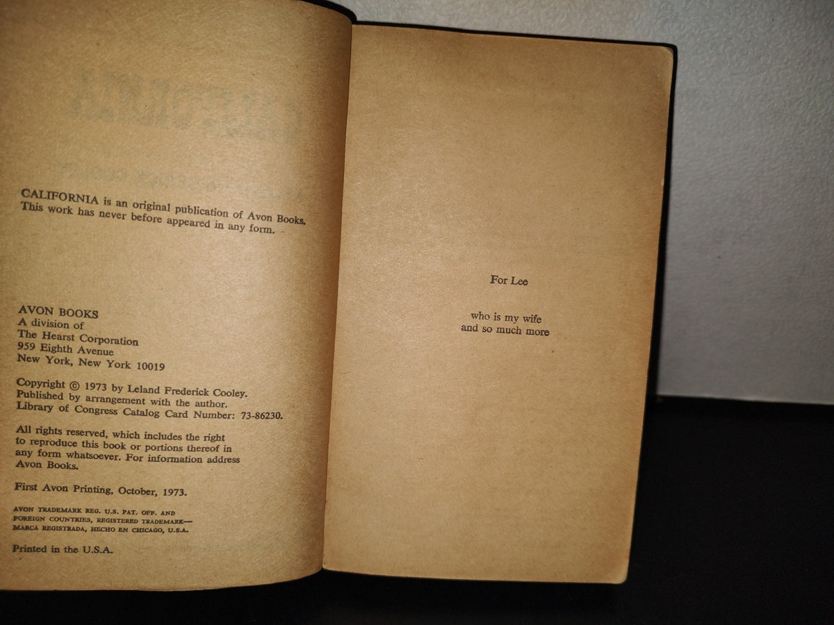 158- California - Leland Frederick Cooley - First Avon Printing, October, 1973