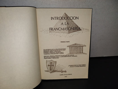 100- Introducción A La Francmasonería. Primera Parte - Jaime Ayala Ponce - 1983