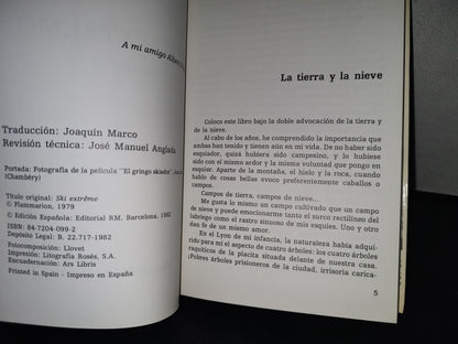 139- Esquí Extremo - Patrick Vallençant - Editorial Rm - Barcelona. Primera Edición, 1982