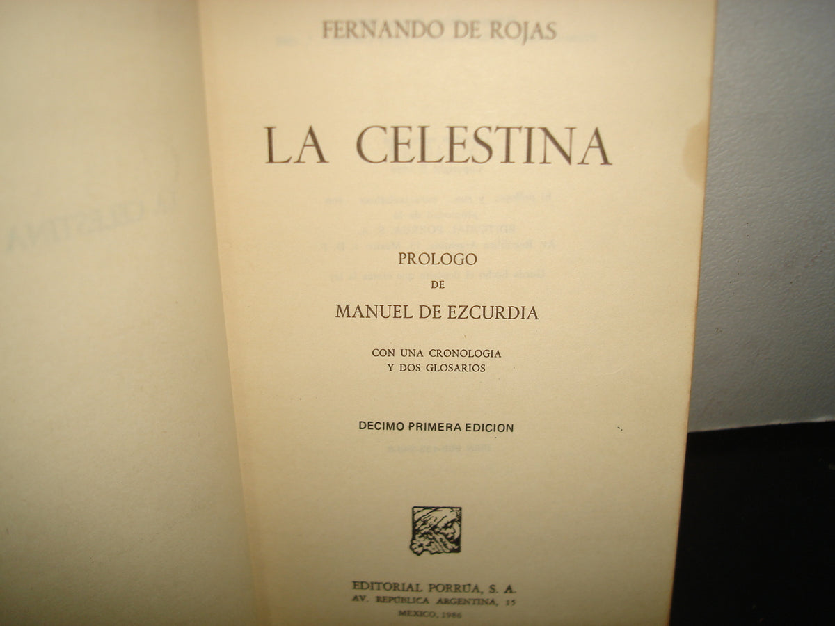 23- La Celestina - Fernando De Rojas - Porrúa