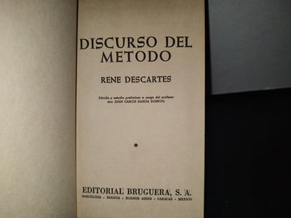 92- Discurso Del Método - René Descartes - Bruguera 1973