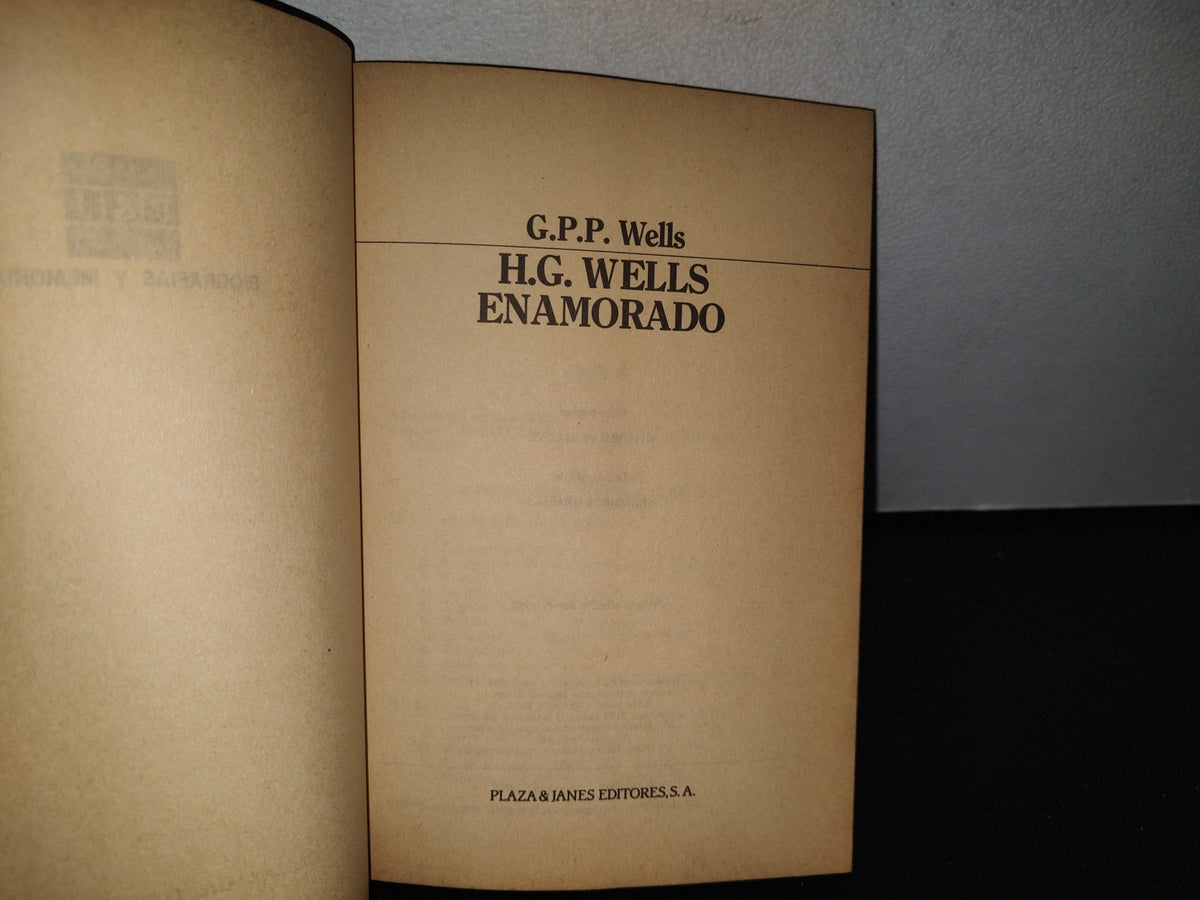 85- H. G. Wells - G. P. P. Wells  Enamorado - Primera Edición 1986