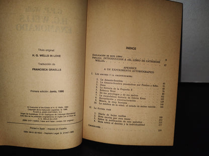 85- H. G. Wells - G. P. P. Wells  Enamorado - Primera Edición 1986
