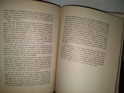 114- Diccionario Michoacano De Historia Y Geografía - Jesús Romero Flores - México 1972