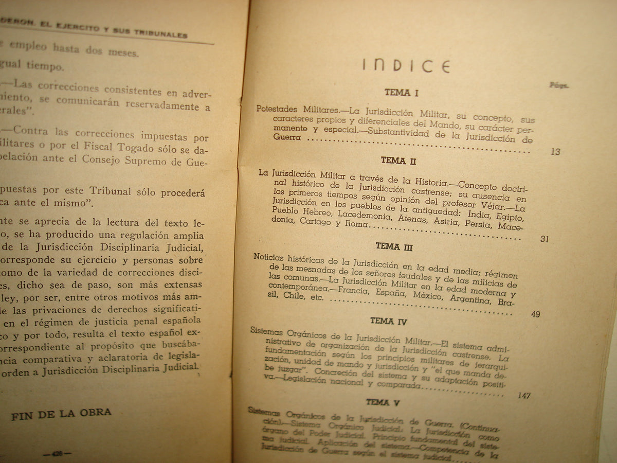 160- El Ejército Y Sus Tribunales. Segunda Parte - Ricardo Calderón - México, 1946 - Firmado