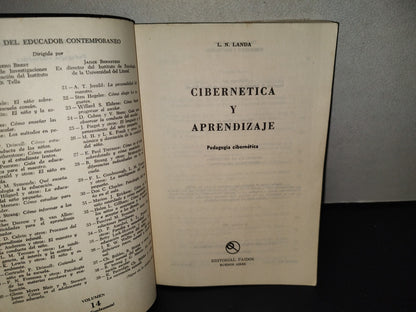 202- Cibernética Y Aprendizaje. Pedagogía Cibernética - L. N. Landa - Paidos. 1a. Ed. 1977
