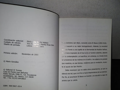 78- Oscuro Lienzo - Mario González - Primera Edición: Noviembre De 2003. Firmado