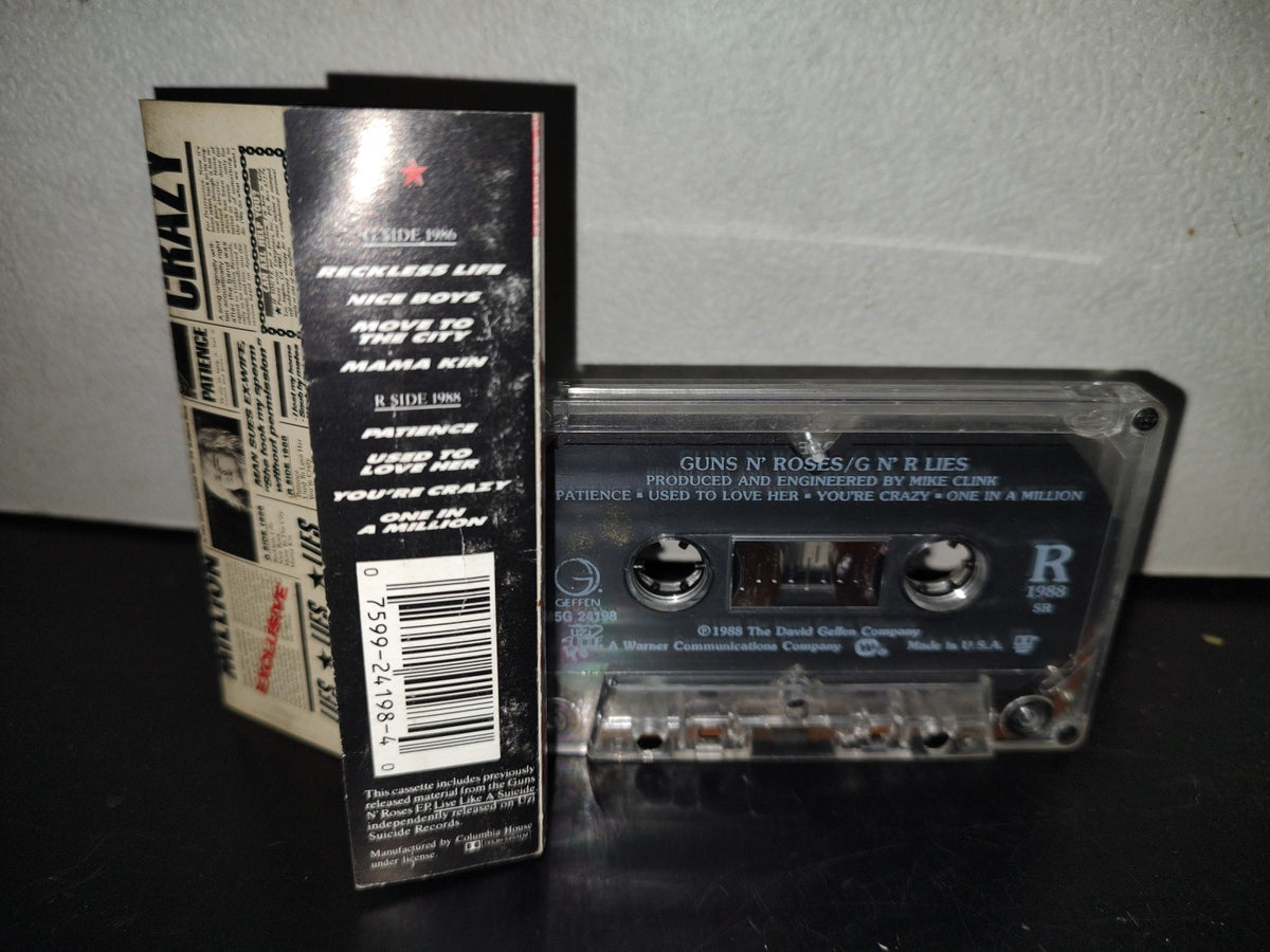 A6- Casete Vintage Original De Guns N' Roses: Lies - 1988