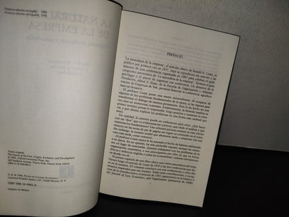 100- La Naturaleza De La Empresa. Orígenes, Evolución Y Desarrollo - Oliver E. Williamson - Fondo De Cultura Económica, Primera Edición En Español 1996