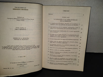 202- Cibernética Y Aprendizaje. Pedagogía Cibernética - L. N. Landa - Paidos. 1a. Ed. 1977