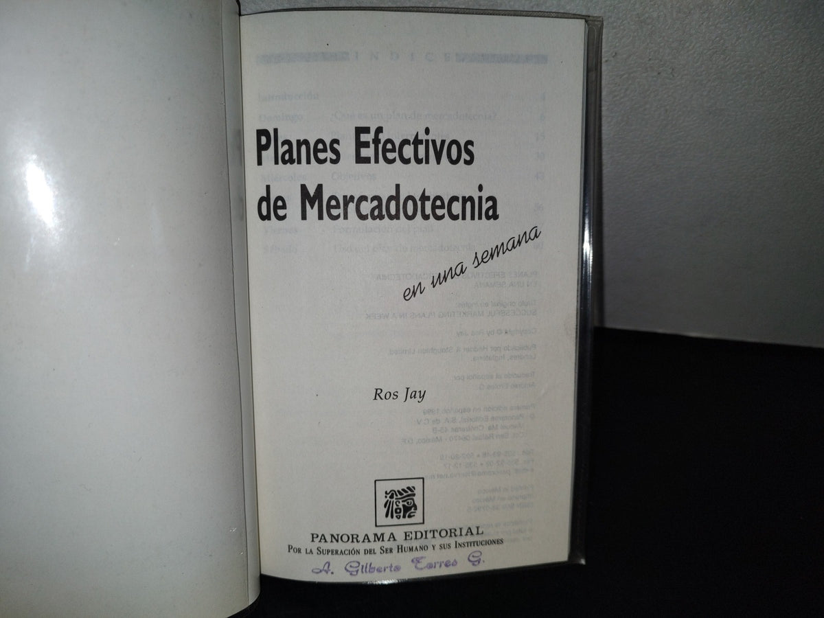 123- Planes Efectivos De Mercadotecnia En Una Semana - Ros Jay