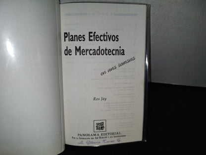 123- Planes Efectivos De Mercadotecnia En Una Semana - Ros Jay