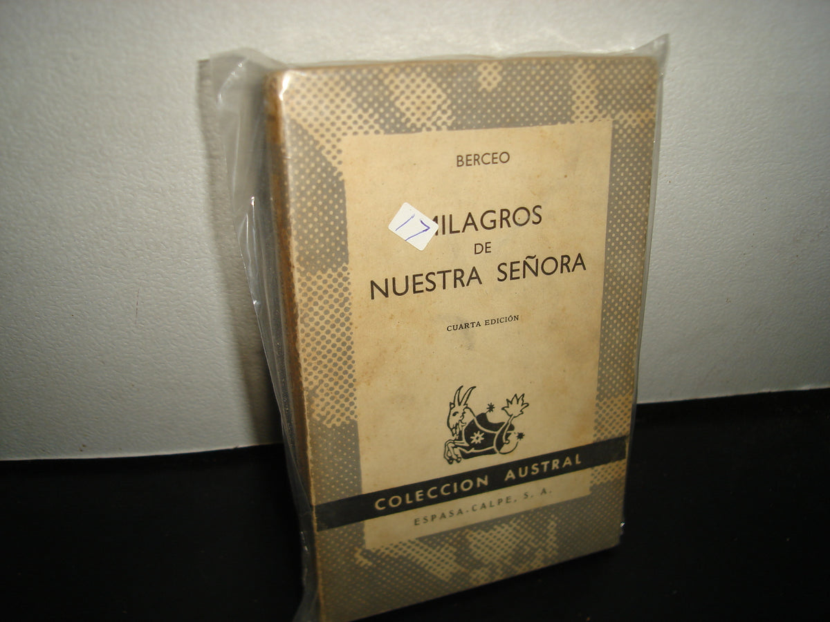 21- Milagros De Nuestra Señora - Berceo- Colección Austral - Espasa-Calpe