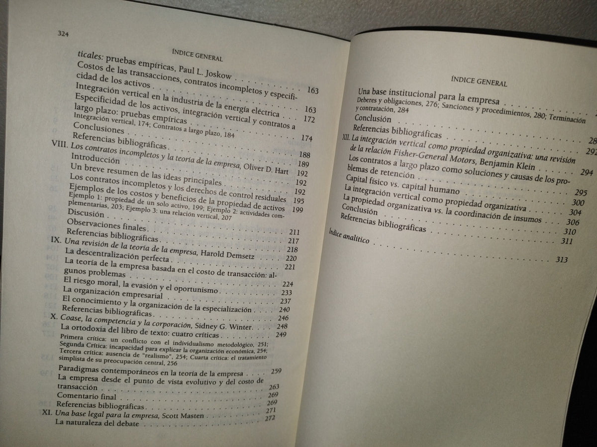 100- La Naturaleza De La Empresa. Orígenes, Evolución Y Desarrollo - Oliver E. Williamson - Fondo De Cultura Económica, Primera Edición En Español 1996