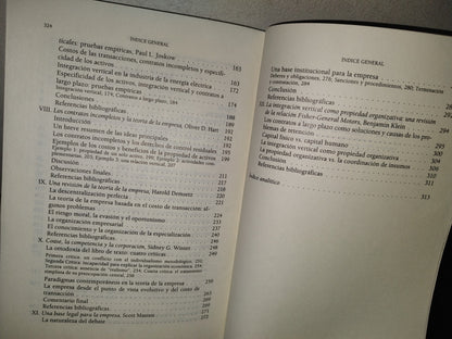 100- La Naturaleza De La Empresa. Orígenes, Evolución Y Desarrollo - Oliver E. Williamson - Fondo De Cultura Económica, Primera Edición En Español 1996