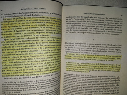 100- La Naturaleza De La Empresa. Orígenes, Evolución Y Desarrollo - Oliver E. Williamson - Fondo De Cultura Económica, Primera Edición En Español 1996