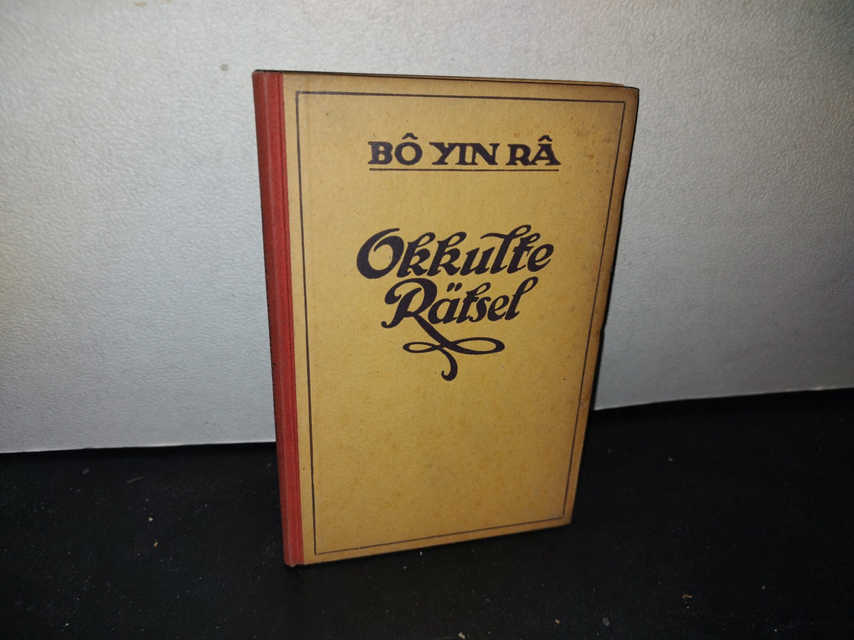 172- Alemán. Acertijos Ocultos / Okkulte Rätsel - Bô Yin Râ - 1922