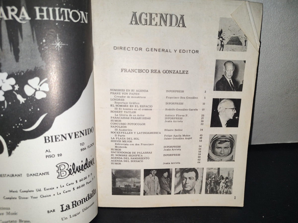 68- Agenda, 4 Jul. 69 - Plaza Del Sol. Guadalajara - 1969