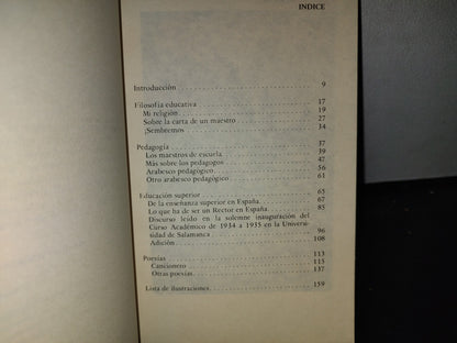 66- Unamuno Y La Educación - Antologío De Mauricio Robert Díaz