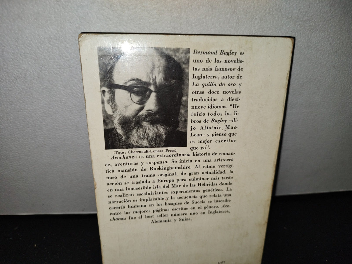 54- Grandes Novelistas. Acechanza - Desmond Bagley - 1977