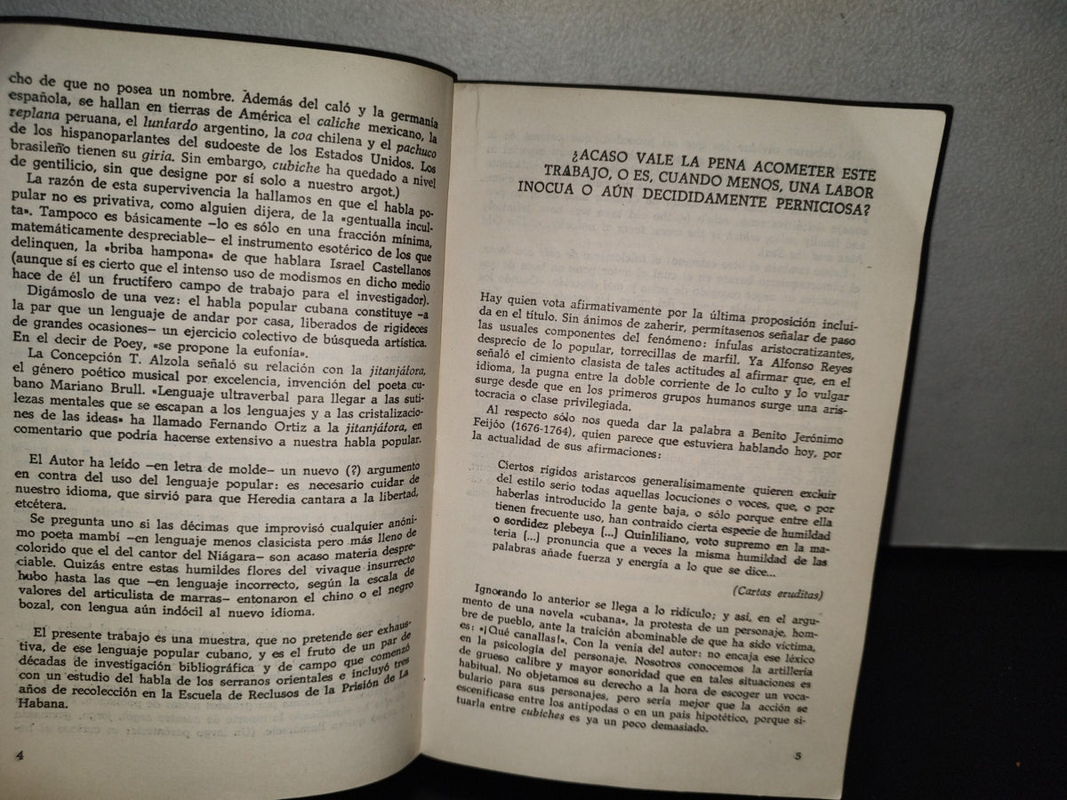 118- El Habla Popular Cubana De Hoy. Argelio Santiesteban. Edit. Ciencias Sociales, La Habana 1985