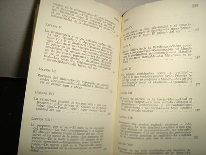 169- Unas Lecciones De Metafísica - Ortega Y Gasset