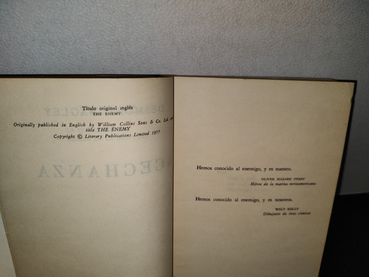 54- Grandes Novelistas. Acechanza - Desmond Bagley - 1977