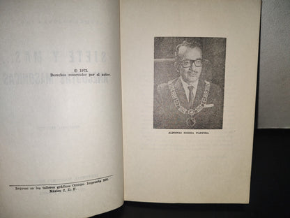 98- Siete Y Más... Anécdotas Masónicas - Alfonso Sierra Partida - Editorial Masónica Menphis - 1972