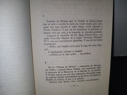 98- Siete Y Más... Anécdotas Masónicas - Alfonso Sierra Partida - Editorial Masónica Menphis - 1972