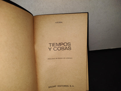 145- Tiempos Y Cosas. Azorin - Biblioteca Básica Salvat - 1971