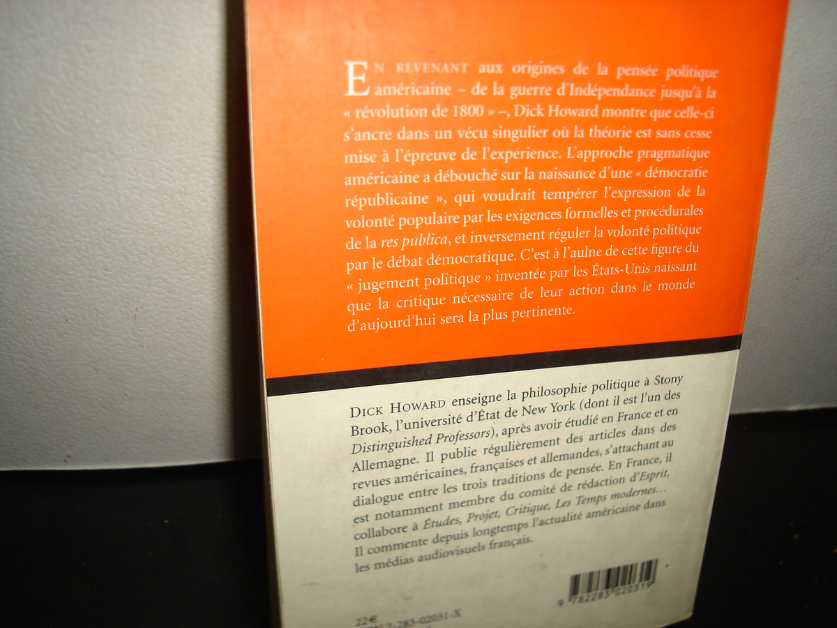 169- Francés - Aux Origines De La Pensée Politique Américaine - Dick Howard