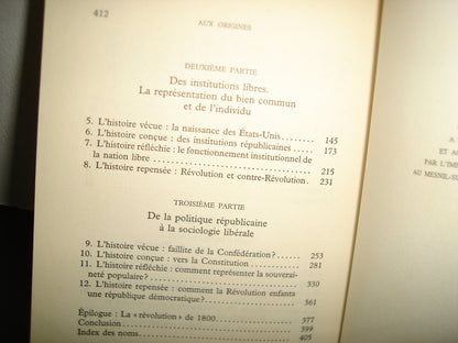 169- Francés - Aux Origines De La Pensée Politique Américaine - Dick Howard