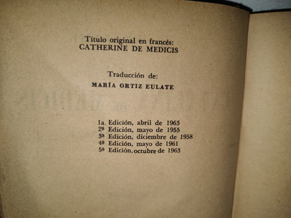 48- Catalina De Méidicis. Reina De Francia - Ana Franchi - 1963