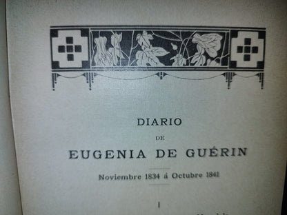 199- Eugenia De Guérin. Diario Y Fragmentos - G. S. Trebutien - Gustavo Gili Editor - 1910