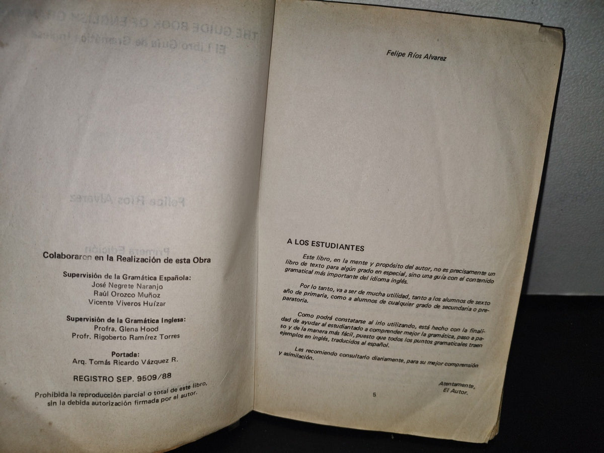 96- The Guide Book Of English Grammar. El Libro Guía De Gramática Inglesa