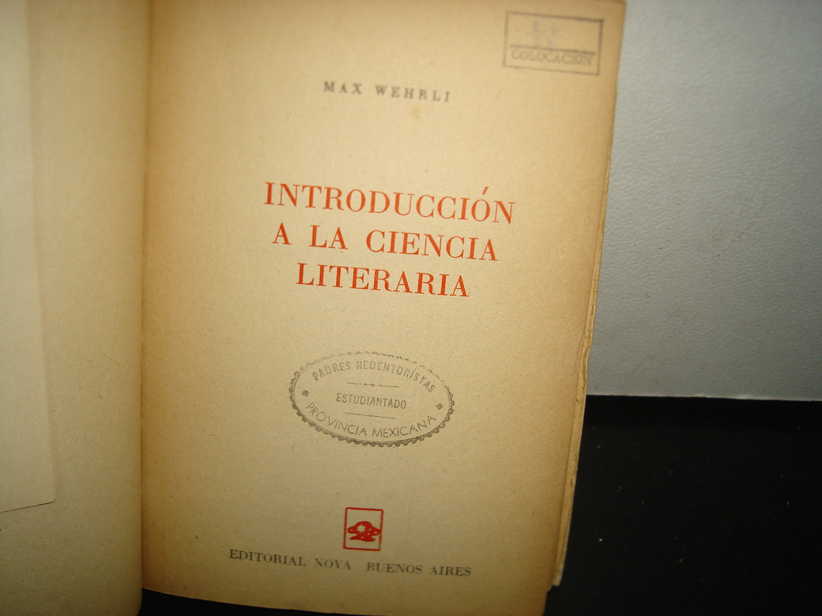 7- Introducción A La Ciencia Literaria - Max Wehrl