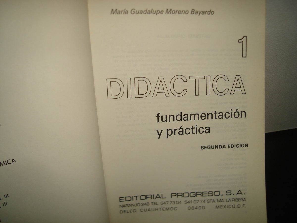 34- Didáctica 1 Fundamentación Y Práctica - María Guadalupe Moreno Bayardo