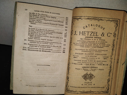 198- Cahiers D'Une Élève De Saint Denis III - Louis Baude - Paris, Bibliothèque D'Éducation, 1880'S