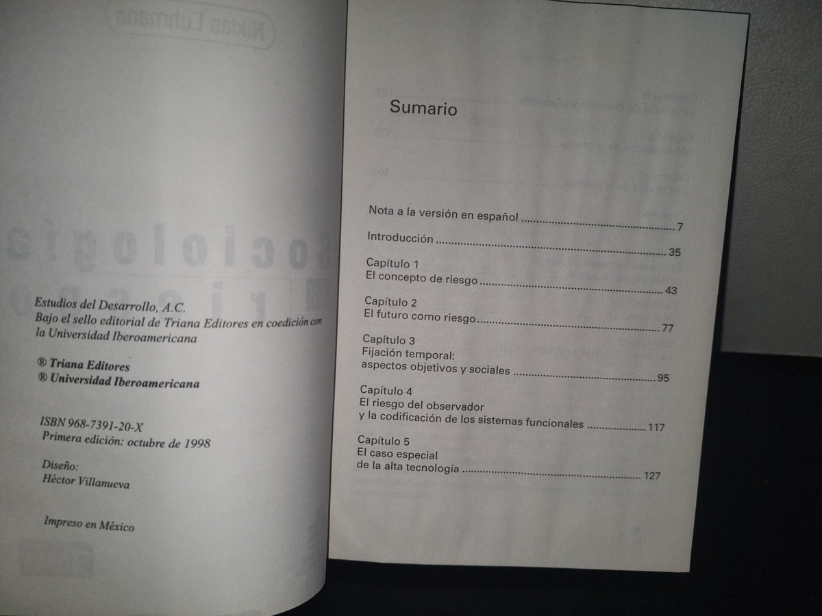 163- Sociología Del Riesgo - Niklas Luhmann - 1A. Ed. 1998